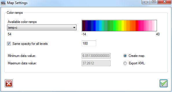 Map settings